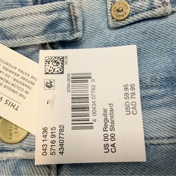 NWT 1436-5716 american eagle flare Jeans - Picture 2 of 7